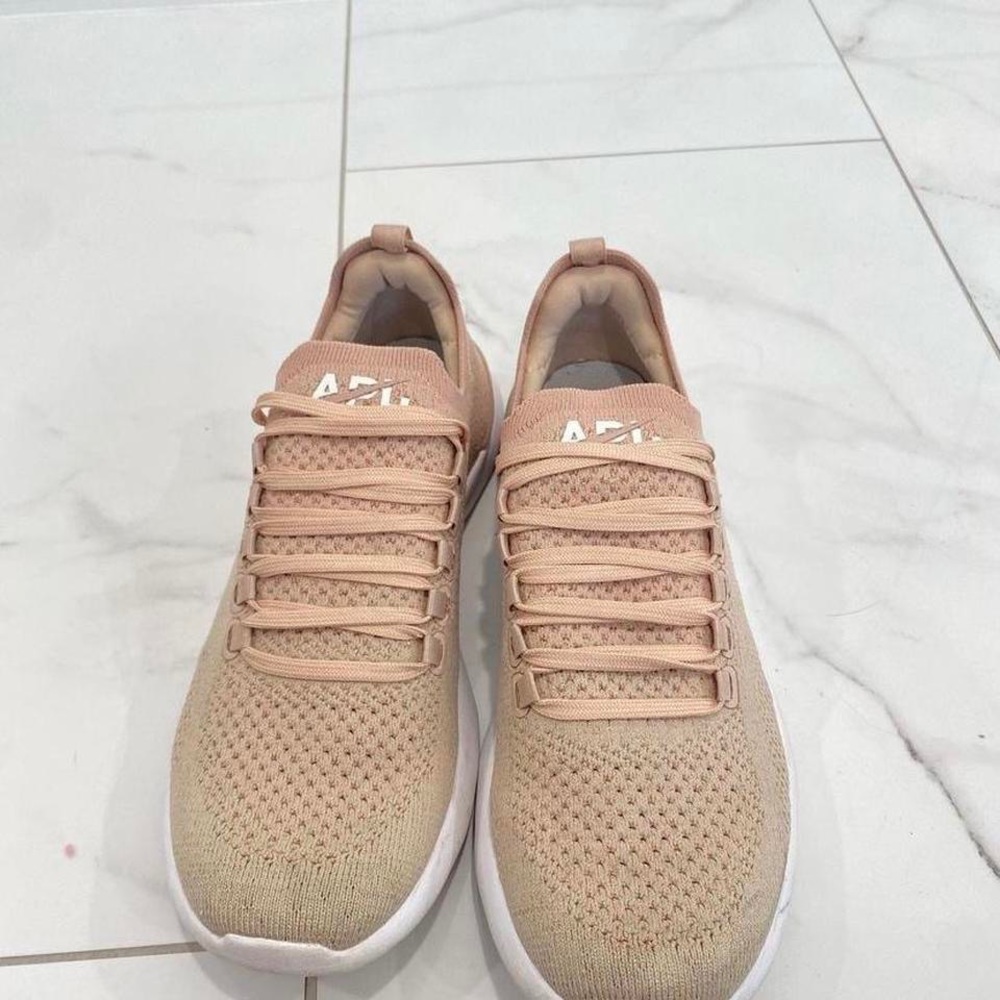 womens sparkly pink APL sneakers